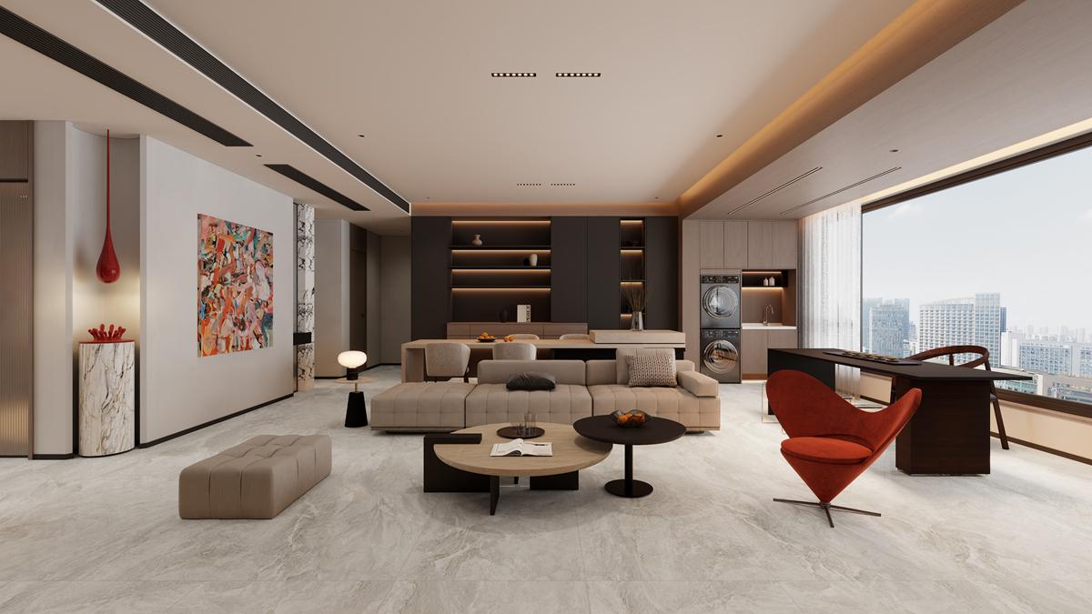 步步生金的星河空間，解鎖能強瓷磚彩晶工藝！