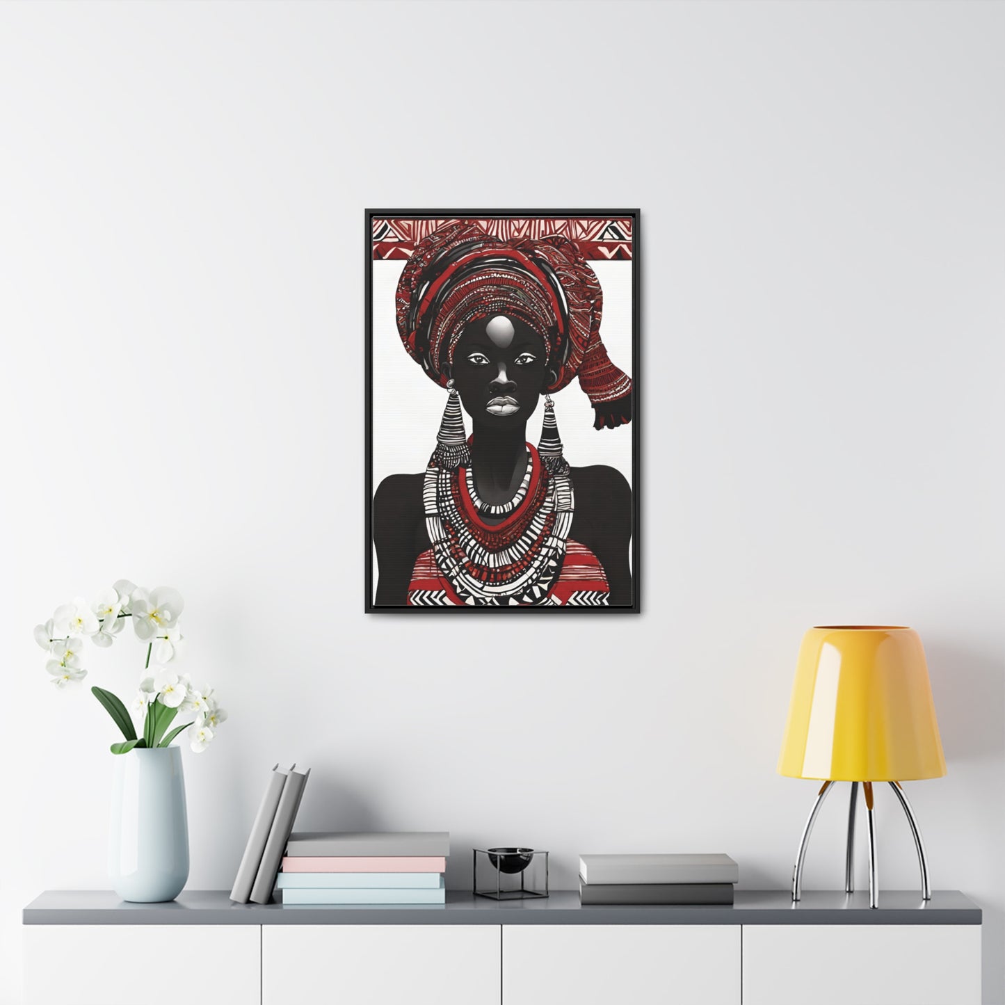 Anele African Art Framed Canvas Wrap