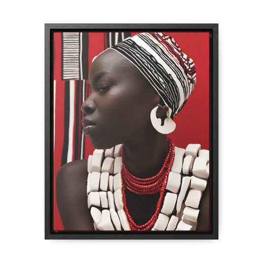 Jamelle African Art Framed Canvas Wrap