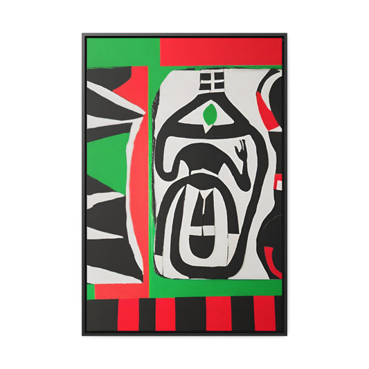 Habiba African Art Framed Canvas Wrap