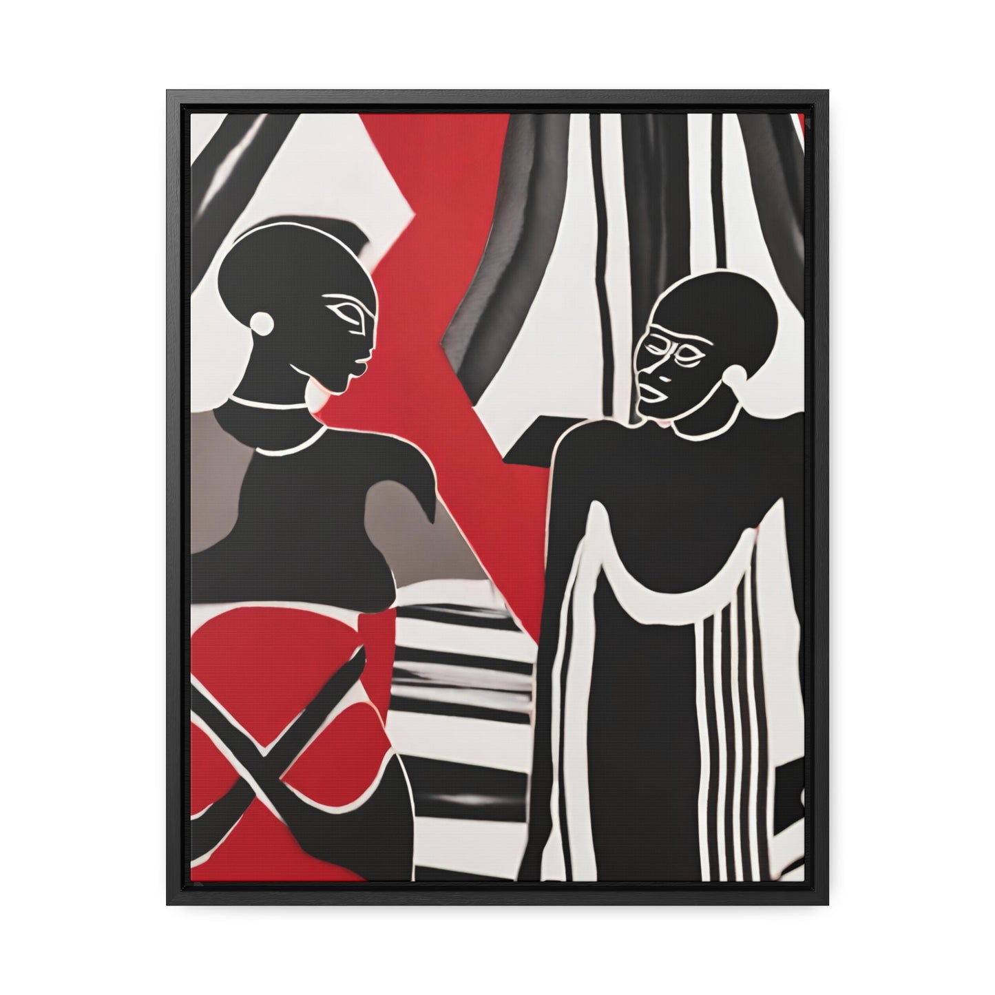 Mandisa African Art Framed Canvas Wrap