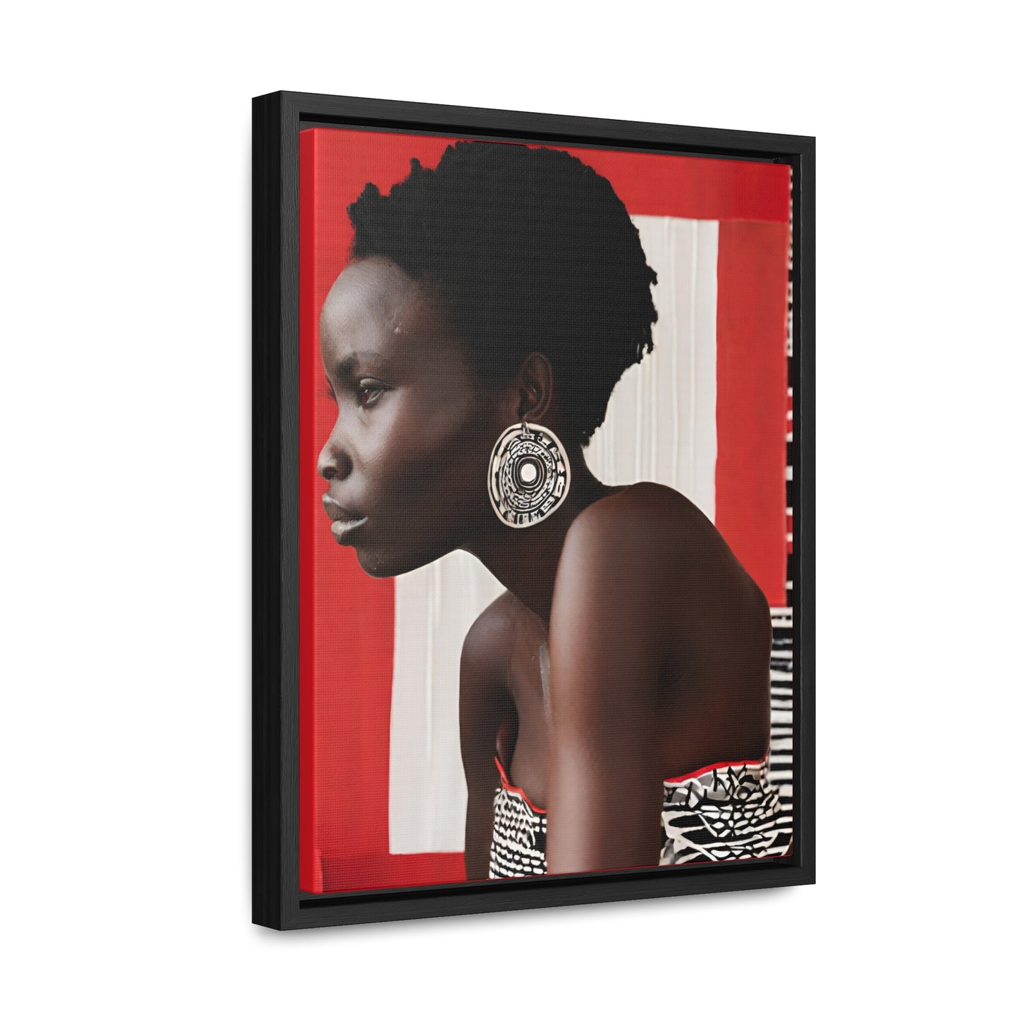 Johari African Art Framed Canvas Wrap