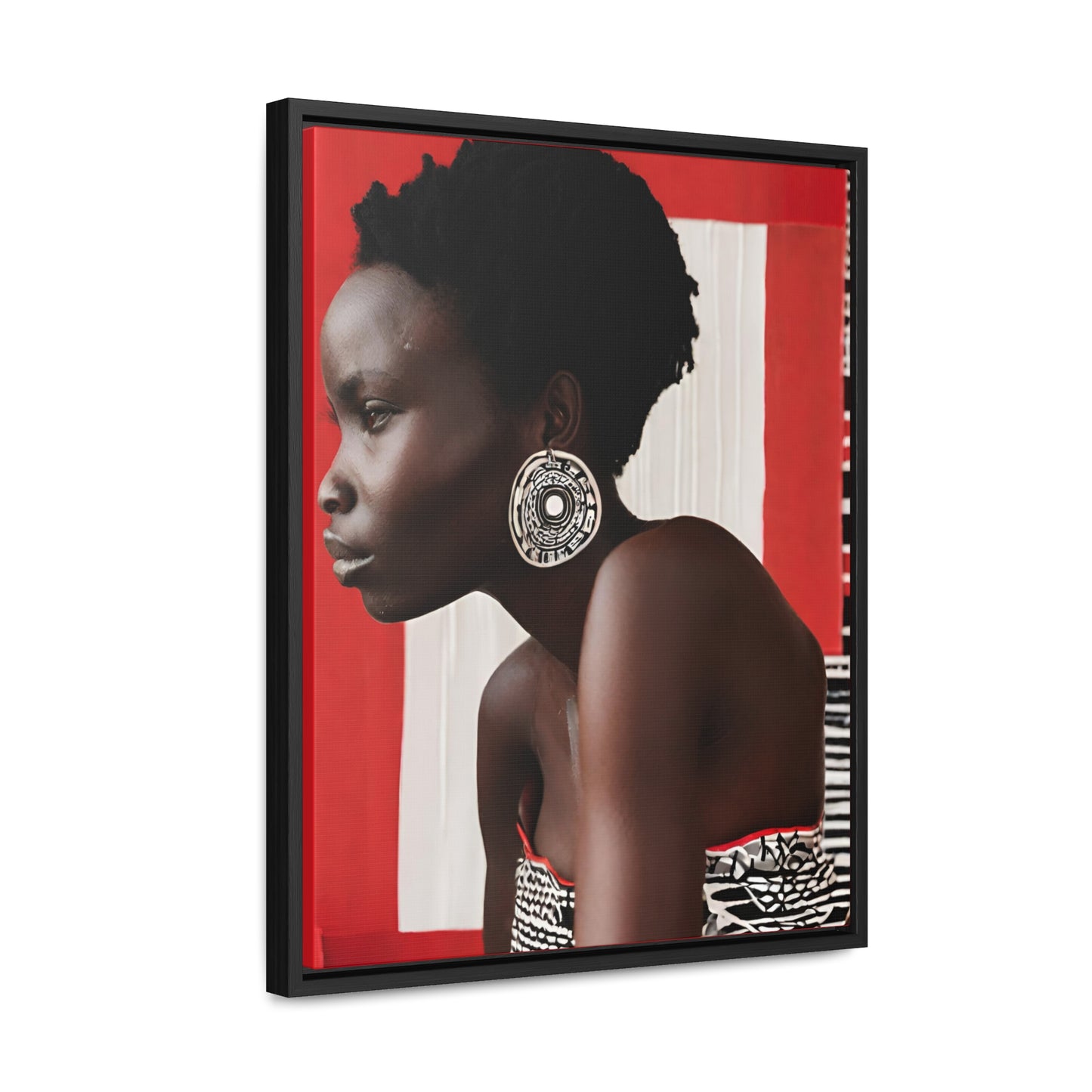 Johari African Art Framed Canvas Wrap