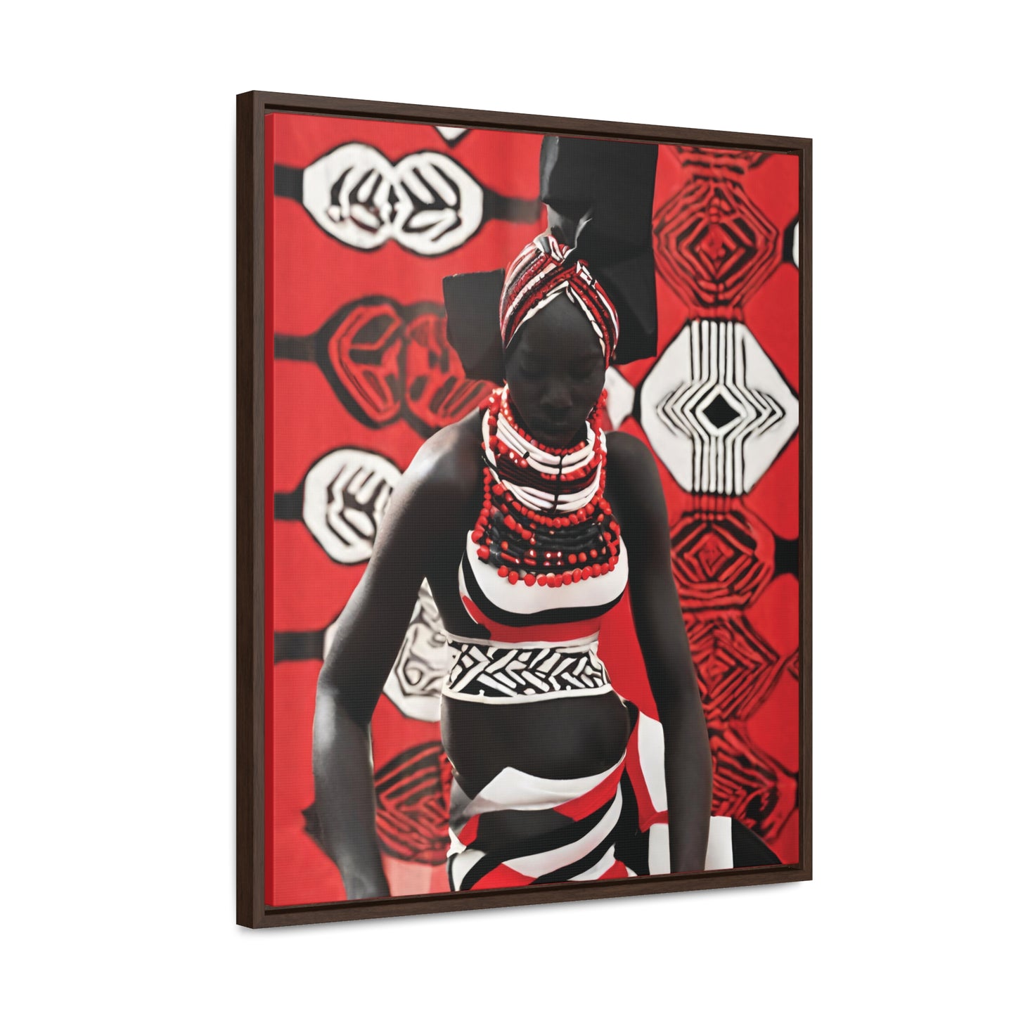Malaika African Art Framed Canvas Wrap