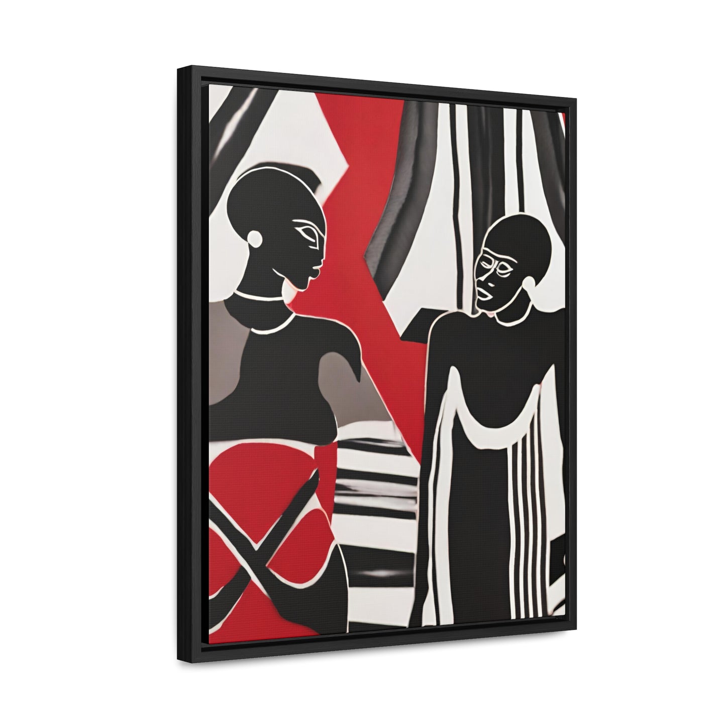 Mandisa African Art Framed Canvas Wrap