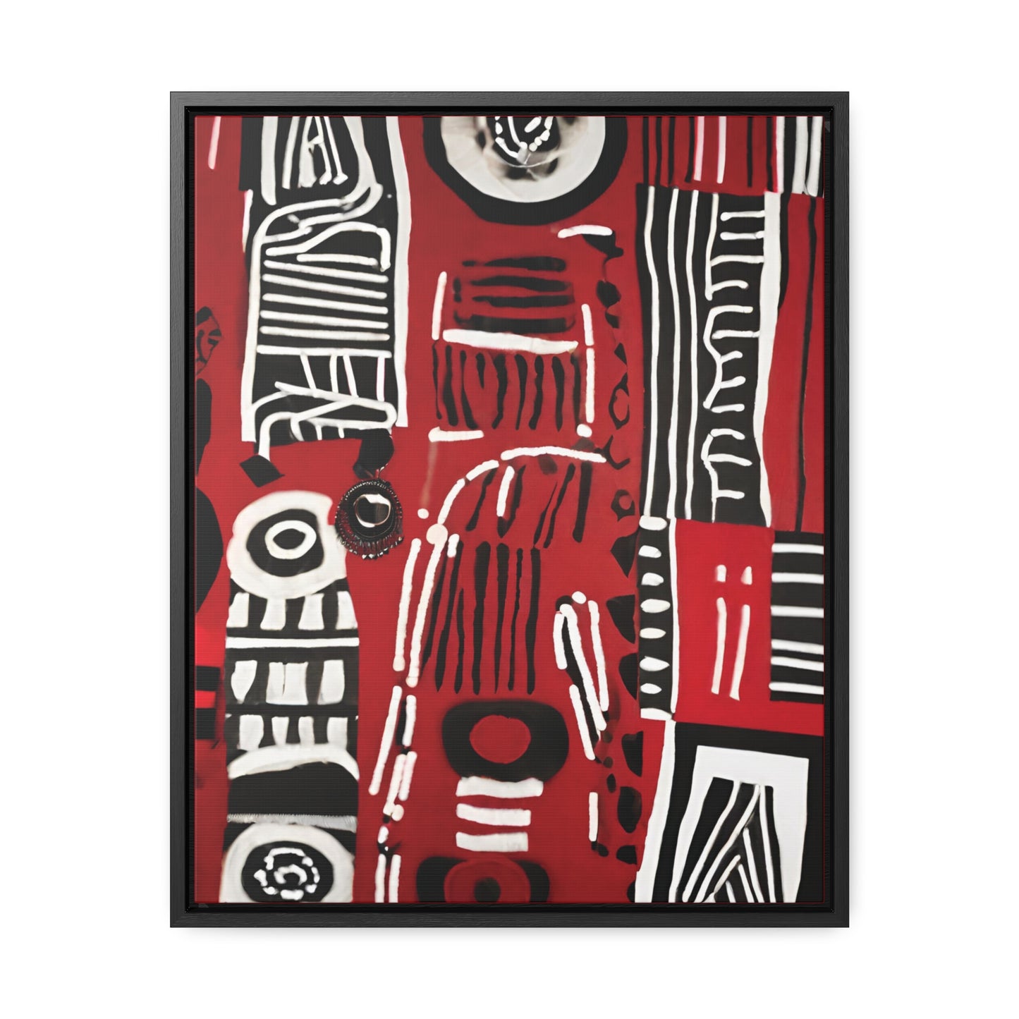 Nontle African Art Framed Canvas Wrap