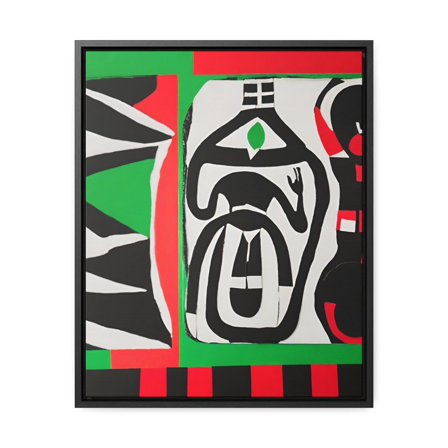 Habiba African Art Framed Canvas Wrap