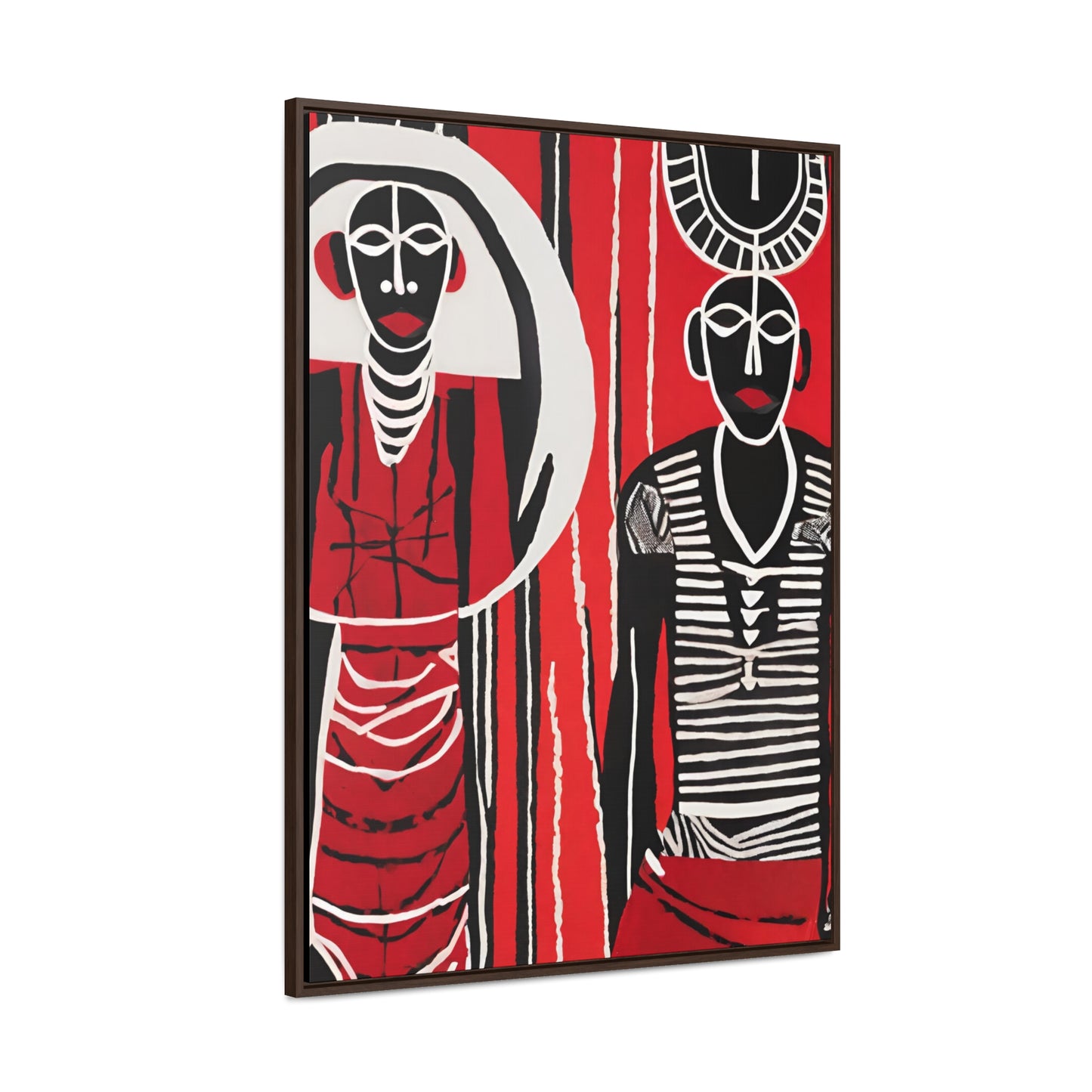 Addae & Nomalanga African Art Framed Canvas Wrap