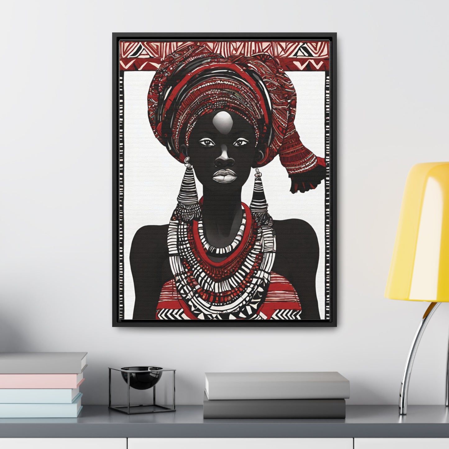 Anele African Art Framed Canvas Wrap
