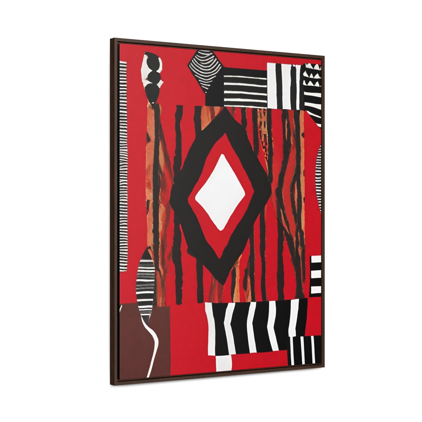 Yumna African Art Framed Canvas Wrap