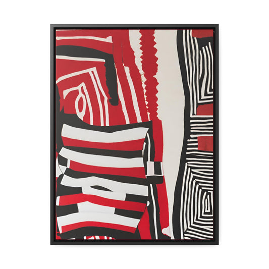 Hasana African Art Framed Canvas Wrap