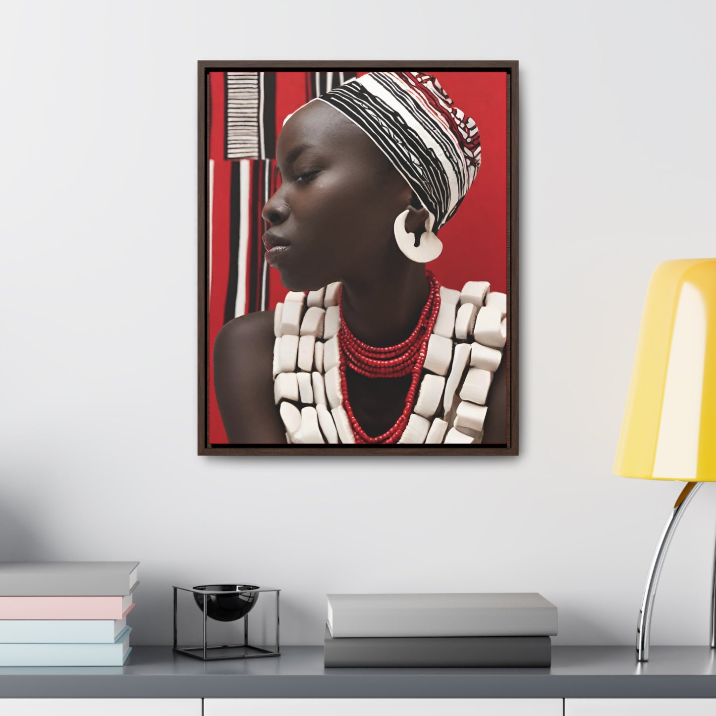 Jamelle African Art Framed Canvas Wrap