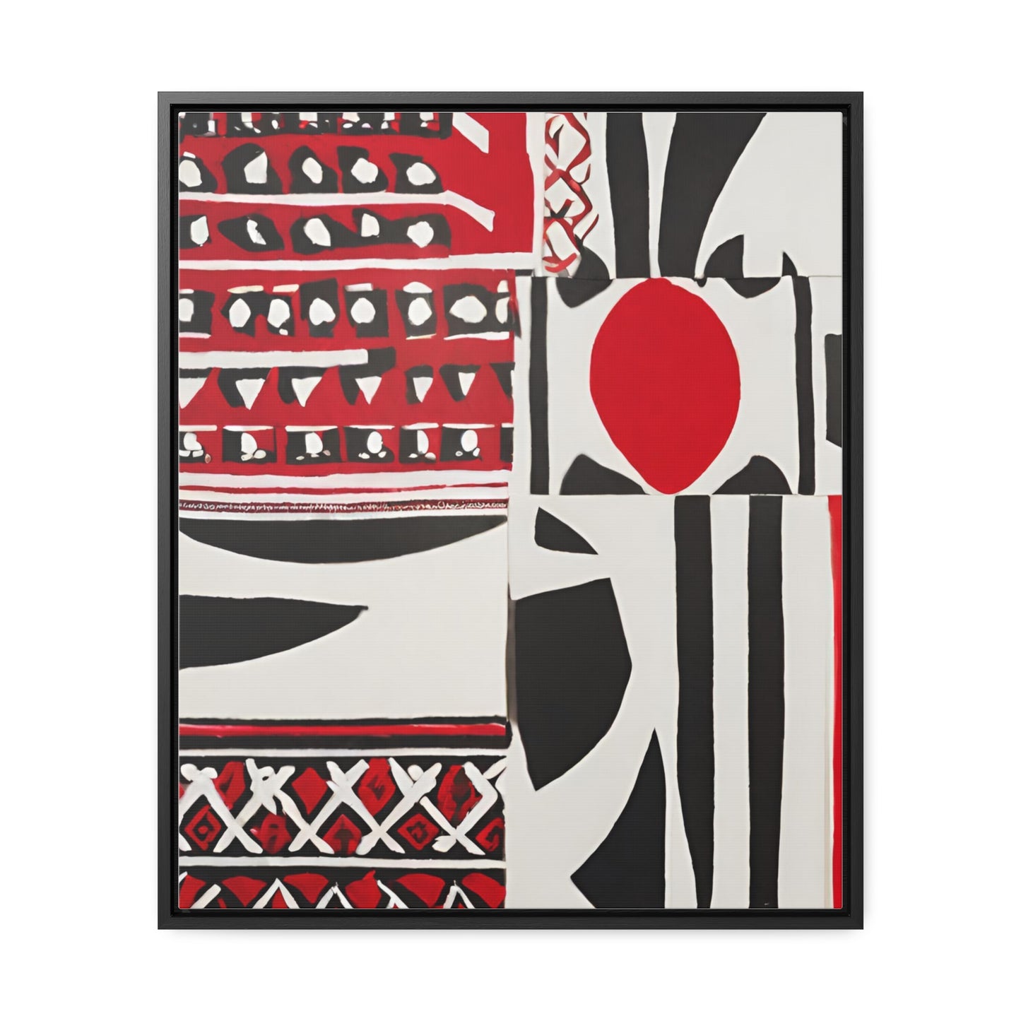 Amurta African Art Framed Canvas Wrap