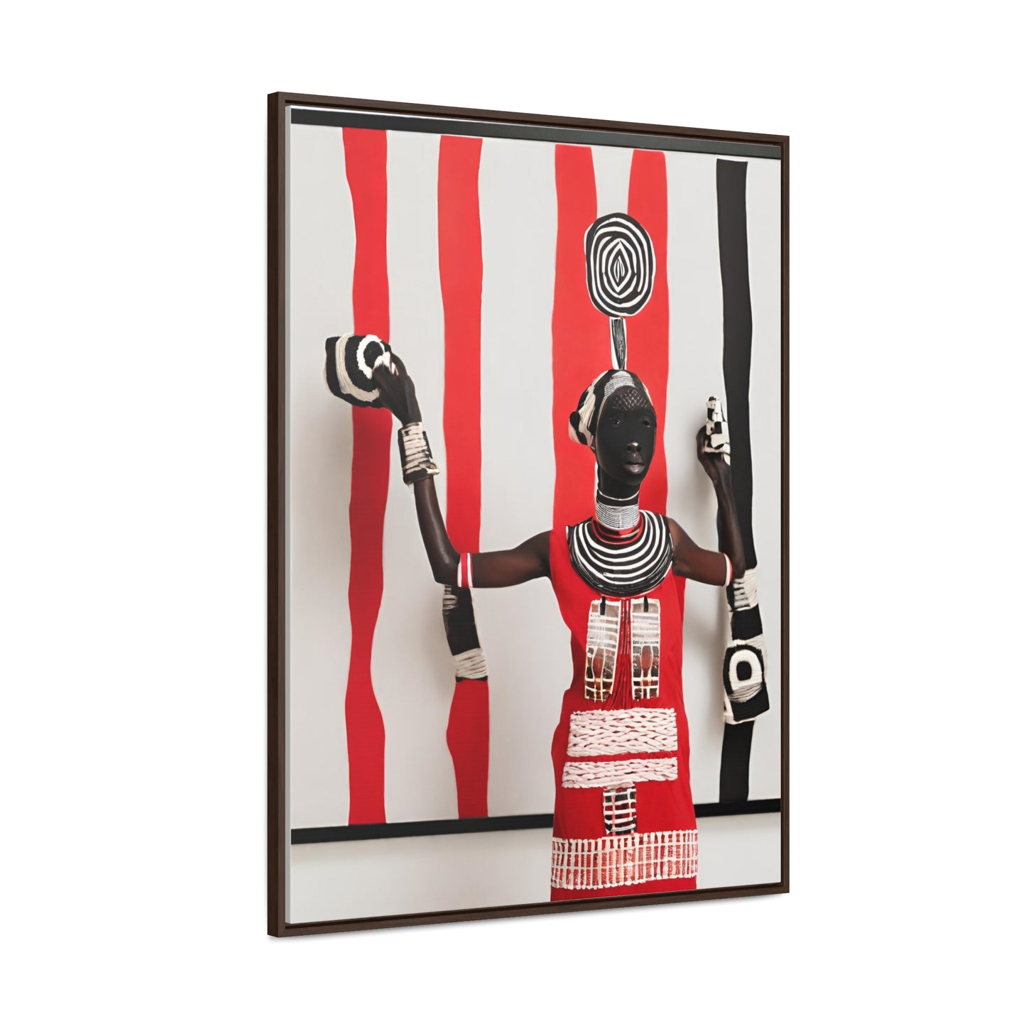 Maizah African Art Framed Canvas Wrap