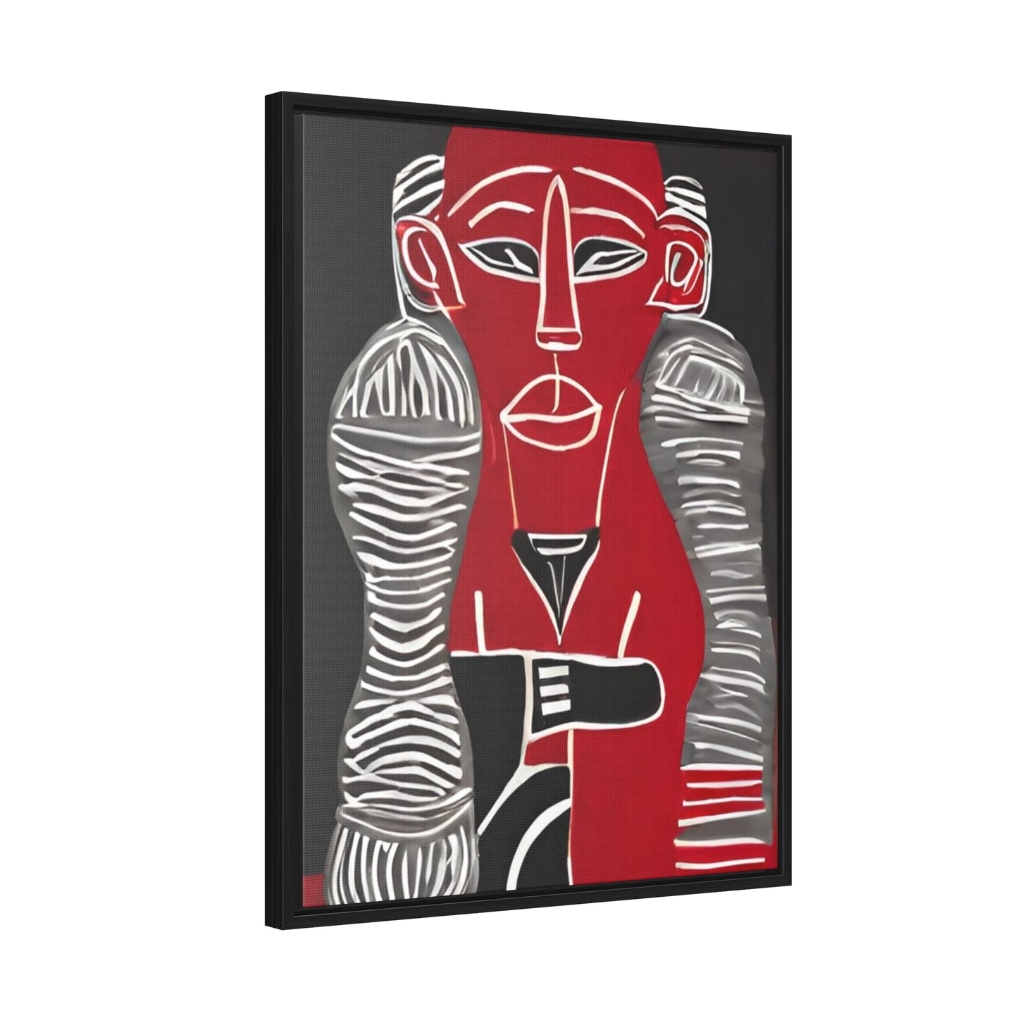 Firyali African Art Framed Canvas Wrap