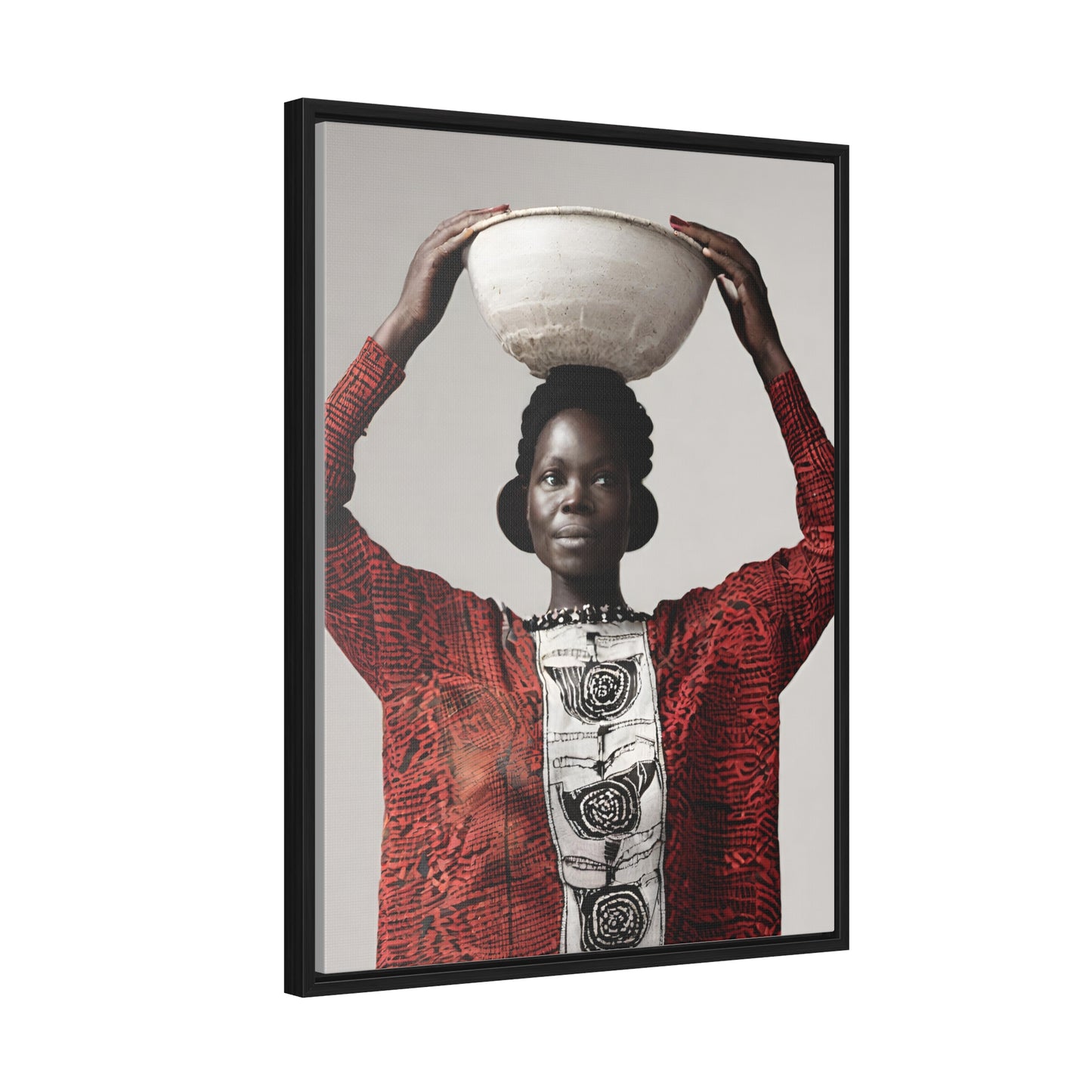 Thandiwe African Art Framed Canvas Wrap