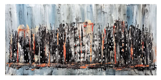 Urban Dweller Cityscape Unmounted Canvas Roll 27"x51" (24"x48")
