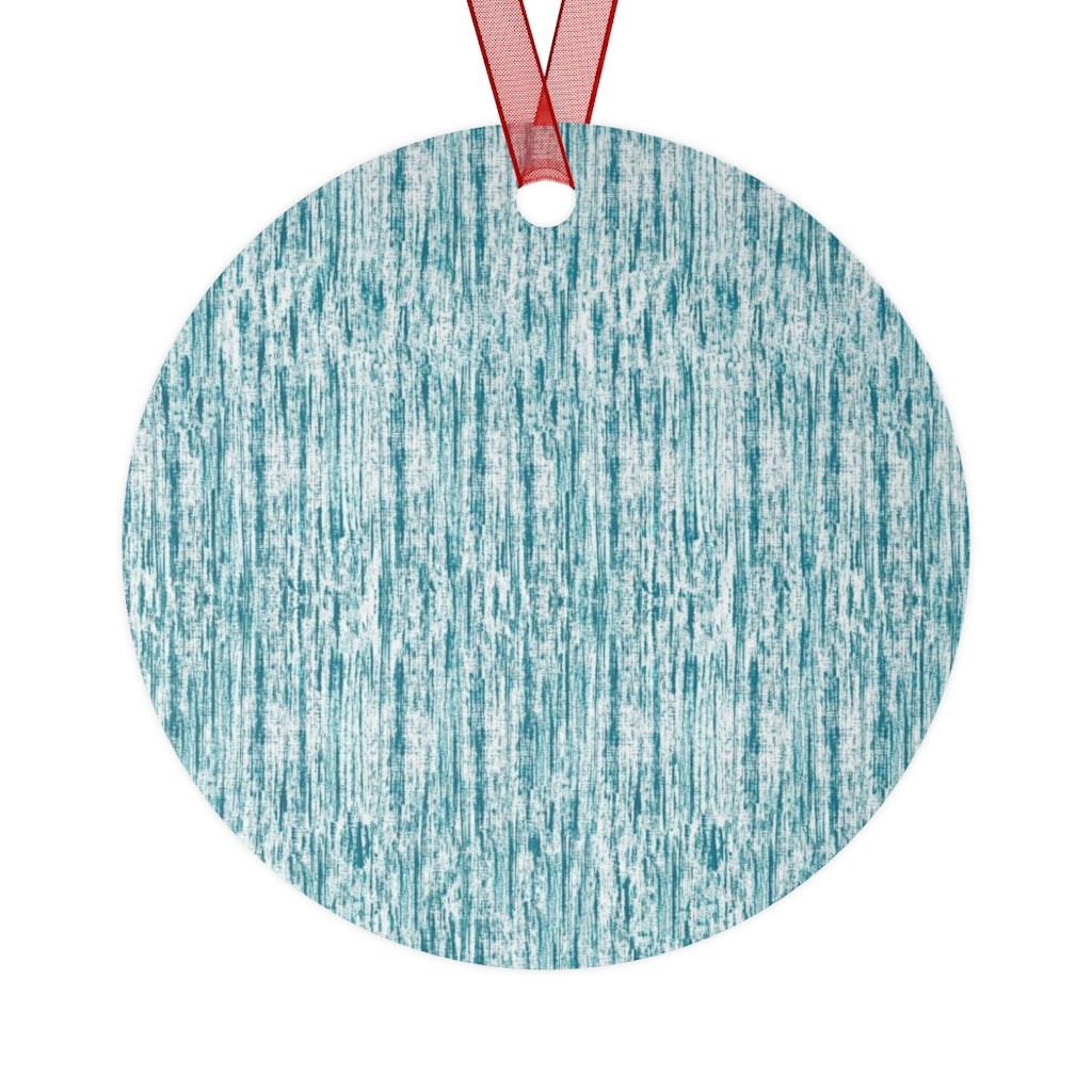 Cervical Cancer Awareness Christmas Tree Metal Ornaments