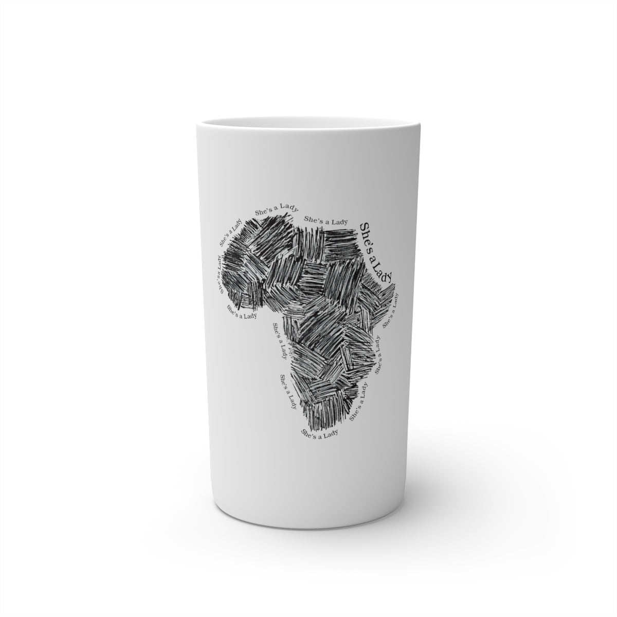 She's a Lady Africa Conical Coffee Mugs (3oz, 8oz, 12oz)