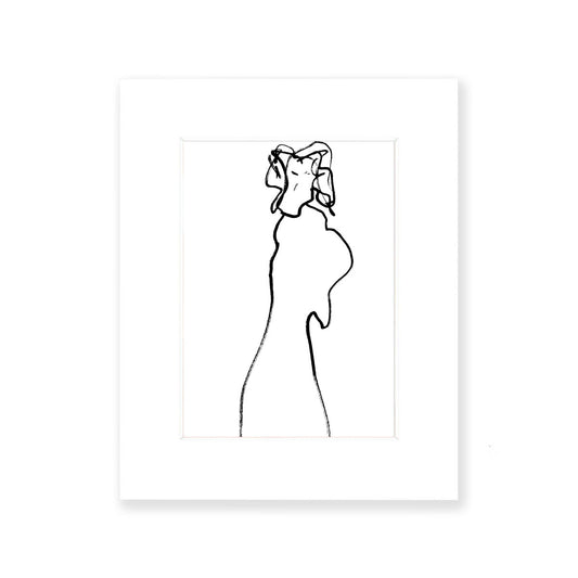 Madam Lady Art Print 5"x7" with 8"x10" Mat and Board