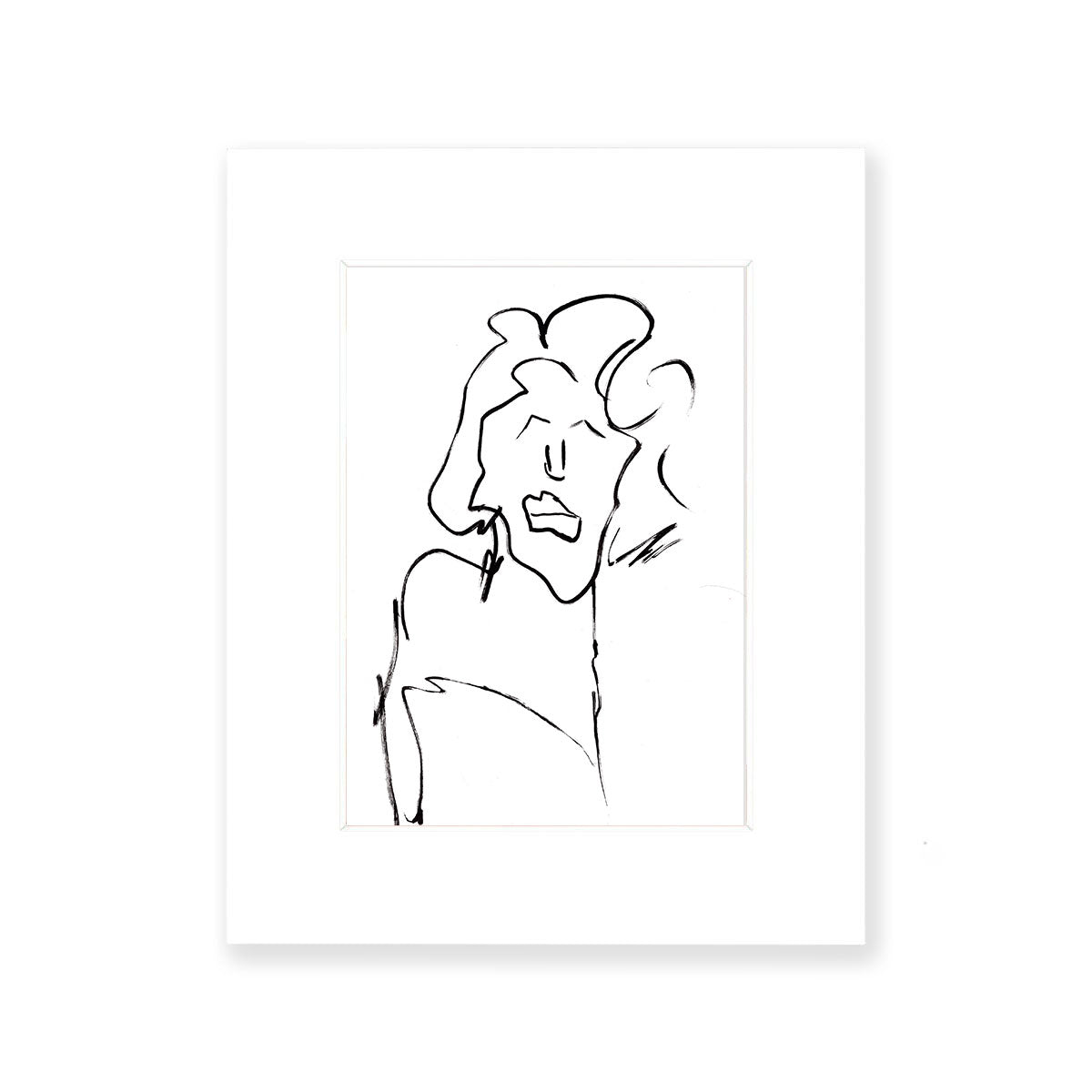Mildred Lady Art Print 5"x7" with 8"x10" Mat and Board