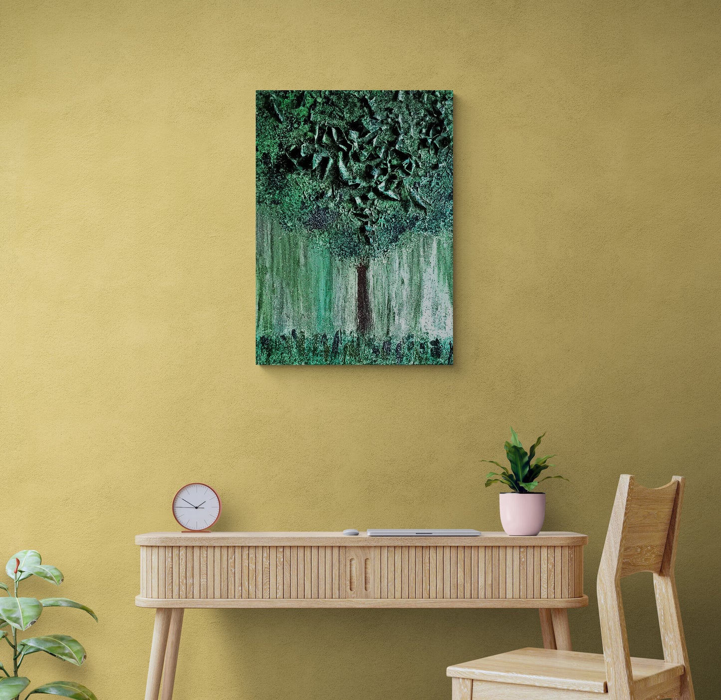 The Tree 3D Art 18"x24" on Canvas