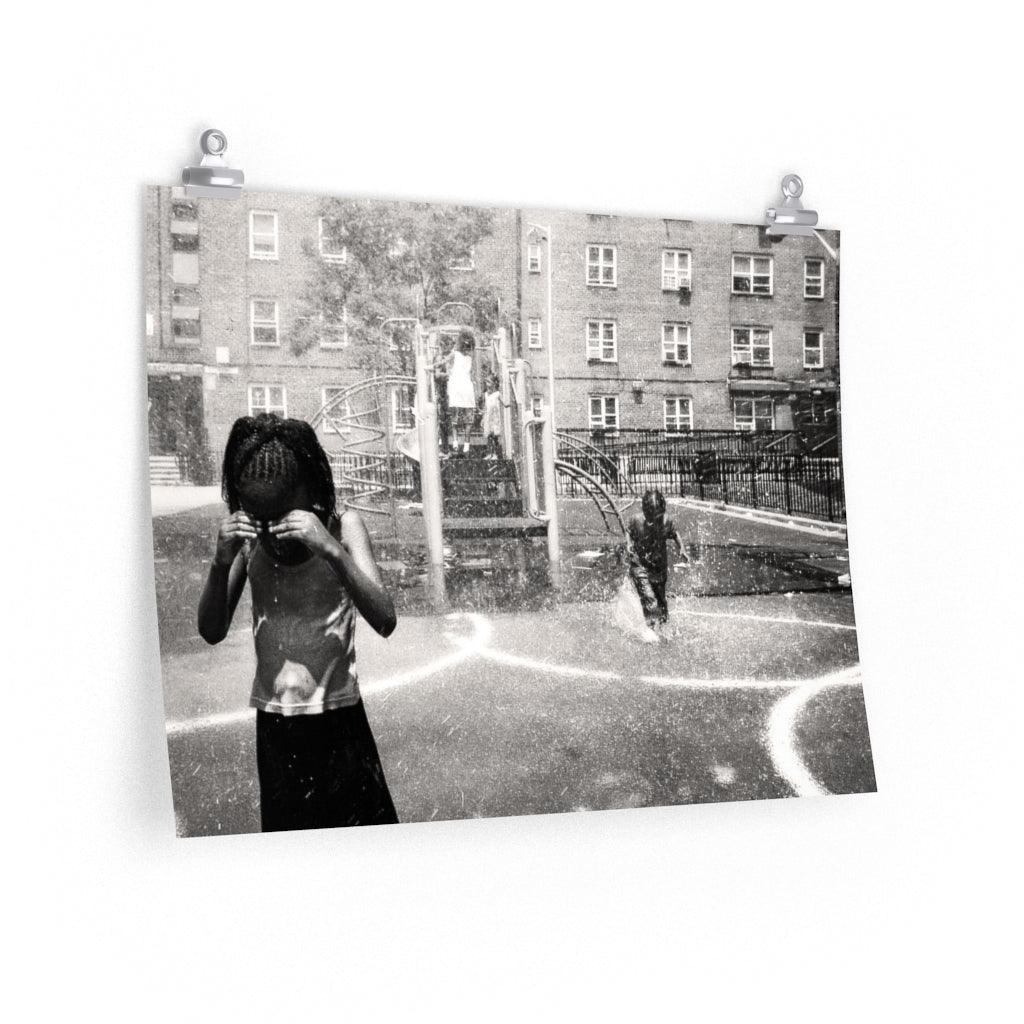 Red Hook Brooklyn Housing Projects Sprinkler Premium Matte Art Poster - Anirbas Art