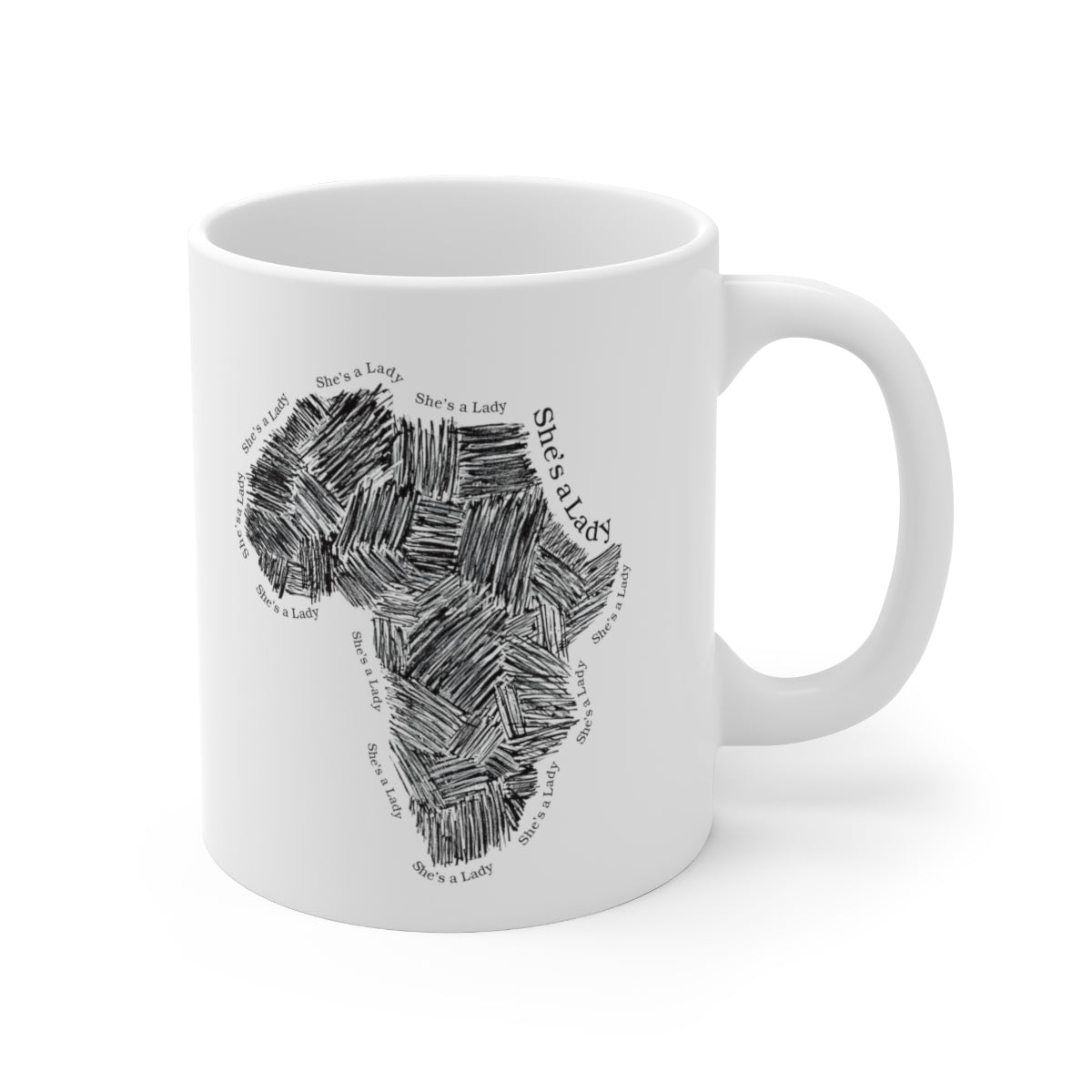 She's a Lady Africa Ceramic Mug 11oz
