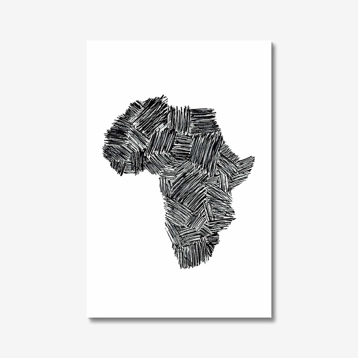 She's a Lady Africa Map Premium Matte Art Poster