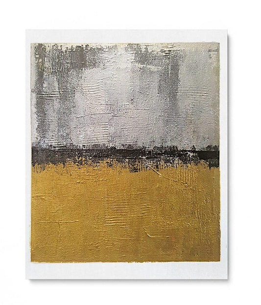 Untitled Silver/Gold Painting 20"x24" - Anirbas Art